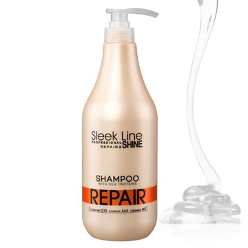 STAPIZ SLEEK REPAIR SZAMPON DO WŁOSÓW ZNISZCZONYCH Z JEDWABIEM 1000ML