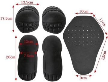 ЗАЩИТА ДЛЯ МОТОЦИКЛОВОЙ КУРТКИ, ЛОКТИ, ПЛЕЧИ, СПИНА