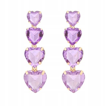 Фиолетовая коллекция, модная подвеска с кристаллами