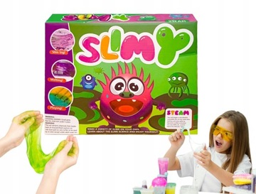 MEGA ZESTAW SLIME DO ROBIENIA GLUTÓW SZLAM GNIOTEK KREATYWNY PREZENT