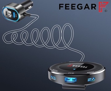 РАЗДЕЛИТЕЛЬ ПРИЖИГАЛКИ FEEGAR 12-24В 5USB