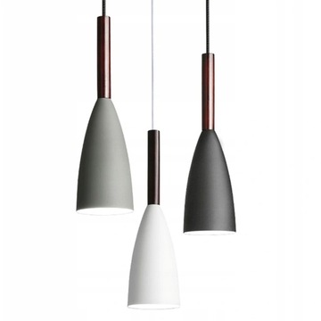 LAMPA WISZĄCA METAL DREWNO LOFT LETIZ LED KOLORY