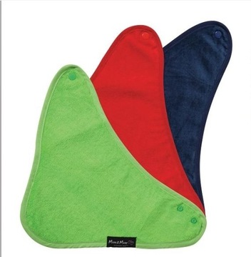 Mum2Mum, Śliniak bandana 3 szt granat/ziel/czerwon