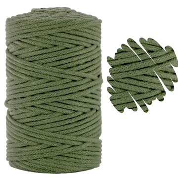 Sznurek z Rdzeniem Bawełnianym Khaki 5mm 100m