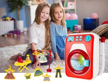 КОМПЛЕКТ ДЕТСКОЙ СТИРАЛЬНОЙ МАШИНЫ, ВЕШАЛКА