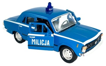 FIAT 125p MODEL METAL WELLY 1:34 MILICJA