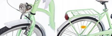 Женский городской велосипед Damka, колеса 26 дюймов, разные цвета, корзина HIT 2024