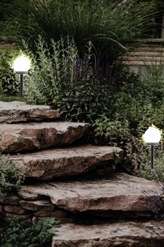 Светодиодная солнечная лампа, белый садовый шар, декоративный белый солнечный светильник, 1 шт., IP44