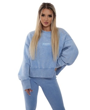 Bluza damska oversize Brandenburg BG ACID błękit M