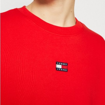 TOMMY HILFIGER bluza męska czerwona z logo r. M jak L