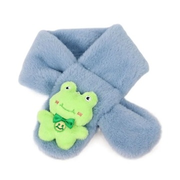 Однотонный мультяшный плюшевый шарф из искусственного меха кролика, плюшевый детский шарф, толстый