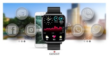 Умные часы Giewont Dynamic SmartCall GW230-2 — Carbon/Carbon
