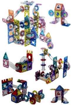 МАГНИТНЫЕ БЛОКИ В КОРОБКЕ BALL TRACK шарики