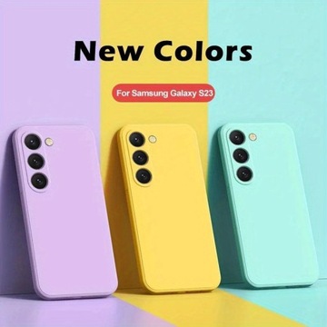 Квадратный жидкий силиконовый чехол для телефона Samsung Galaxy S22 S23 S