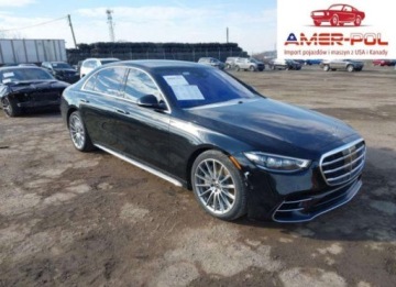 Mercedes Klasa S W223/V223 2022 Mercedes-Benz Klasa S 580 4Matic 2022 4.0 Benzyna 496KM