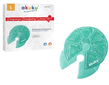 AKUKU A0534 КОМПРЕССЫ ГЕЛЕВЫЕ ОБЕРТЫВАНИЯ НА ГРУДИ 2 шт.