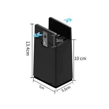 4шт. Опоры для ножек стула. Удлинители ножек стола. H-опоры 10 см, черные, 10-37 мм.