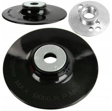 DYSK DO FIBRY TARCZA PRZYSTAWKA MOCUJĄCA DO SZLIFIERKI M14 125mm