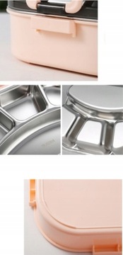 КОНТЕЙНЕР ДЛЯ ОБЕДА Разделенный ланч-бокс, 4 отделения, 1,3 л.