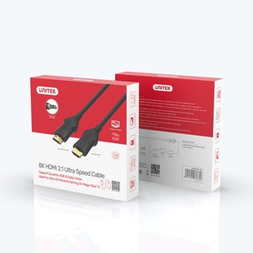 Кабель Unitek HDMI 2.1 8K 4K@120Гц C11060BK-3M 3м