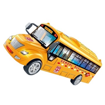 ZABAWKI AUTOBUSOWE DLA DZIECI SZKOLNY ZESTAW CIĘŻARÓWEK Z WYCIĄGNIĘCIEM
