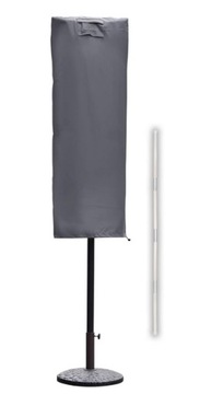 Pokrowiec Ochronny na Parasol podwójny Szary 160x62 cm