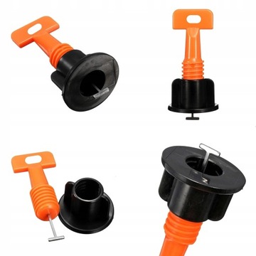 СИСТЕМА ВЫРАВНИВАНИЯ ПЛИТКИ 50 КЛИНЕЙ, ЗАЖИМЫ + КЛЮЧ