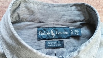 RALPH LAUREN Custom Fit Dress Shirt Koszula męska LOGO XXL