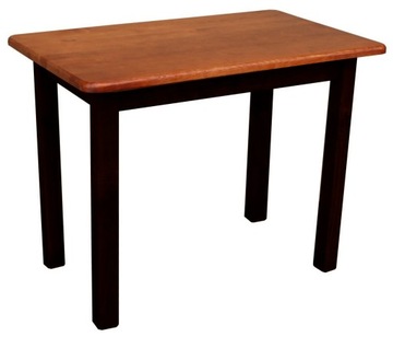 STÓŁ DREWNIANY 80x60 STOLIK KUCHENNY DWA KOLORY CZARNY+ KALWADOS