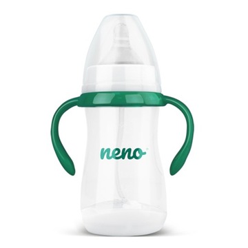 NENO BOTTLE БУТЫЛОЧКА 240 МЛ С РУЧКАМИ ДЛЯ КОРМЛЕНИЯ И НАУЧЕНИЯ ПИТЬ ВЕСЫ 3M+