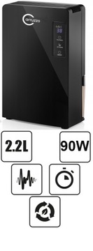 ВОЗДУШНЫЙ ОСУШИТЕЛЬ ВЛАЖНОСТИ БЕСШУМНЫЙ 90Вт 700мл/24ч 2200мл + ШЛАНГ