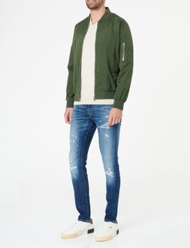 JACK&JONES NIEBIESKIE JEANSY PRZETARCIA (36)