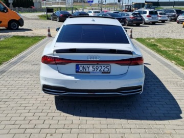 Audi A7 C8 Sportback 3.0 55 TFSI 340KM 2021 Audi A7 Sportback 3.0tfsi 340KM Mod.2022 Biała, zdjęcie 6