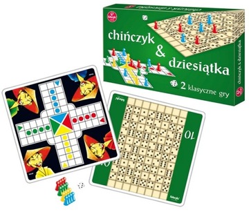 Zestaw Gier planszowych gra Chińczyk Dziesiątka