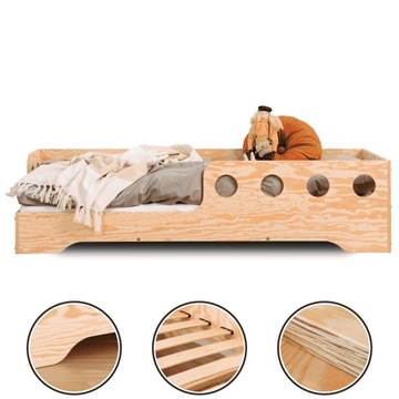 Łóżko dziecięce TILA 5L 80x180 NATURALNE EKO