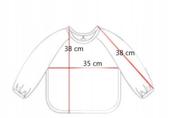 ФАРТУК ДЛЯ КОРМЛЕНИЯ ДЕТЕЙ НА РУКАВАХ-ВЕЛКРО
