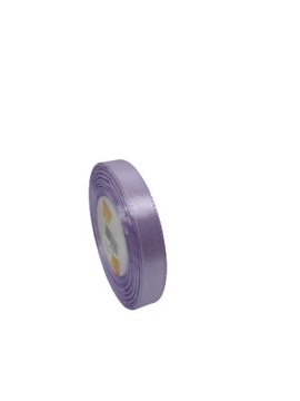 WSTĄŻKA TASIEMKA SATYNOWA 12mm x 32m JASNY FIOLET