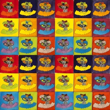 Zestaw płytek pop art - 30 sztuk kafelek 10x10 mix Różne kolory - Catrinas