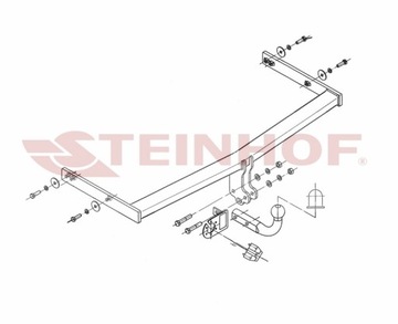 NOVÝ ZAŘÍZENÍ(HÁK) TÁŽNÝ DO SEAT ALTEA (5P5, 5P8) XL VAN 2006-2015 STEINHOF