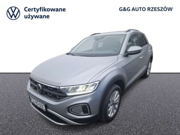 Volkswagen T-Roc I SUV Facelifting 1.5 TSI ACT 150KM 2024 Volkswagen T-Roc 1.5 TSI 150 KM Life DSG, Serwis ASO, Gwarancja, FV23 1.5