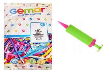 Zestaw Balony do modelowania GEMAR z pompką