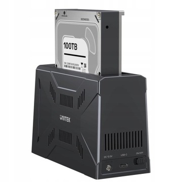 Док-станция Unitek, 1 диск M.2 NVMe, 1 диск SATA, USB-C 10 Гбит/с