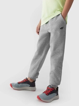 СПОРТИВНЫЕ БРЮКИ ДЛЯ МАЛЬЧИКОВ 4F СПОРТИВНЫЕ БРЮКИ ДЛЯ МЛАДШИХ ДЕТЕЙ, ХЛОПОК AW23M411