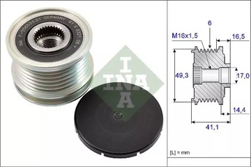 ALTERNÁTOR - SPOJKA JEDNOSMĚR SCHAEFFLER INA 535 0178 10
