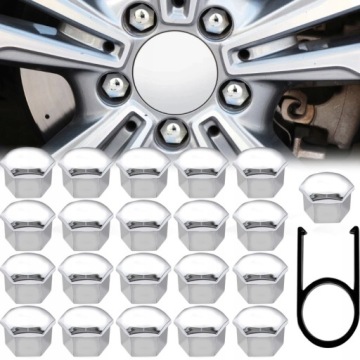 Заглушки на болты горшка 21 мм хром