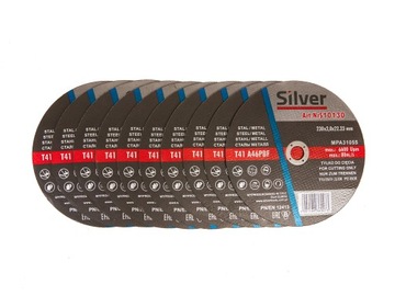 10X TARCZA DO CIĘCIA METALU SILVER 230X2.0