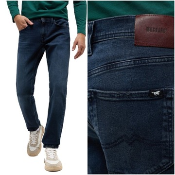 MUSTANG OREGON SLIM MĘSKIE SPODNIE JEANSOWE JEANSY DŻINS W36 L30