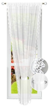 FIRANA GOTOWA 200x220 FIRANY BIAŁA KOKONY GIPIURA