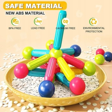 ОБРАЗОВАТЕЛЬНЫЕ МАГНИТНЫЕ ПАЛОЧКИ XXL МАГНИТНЫЕ БЛОКИ