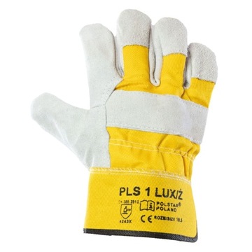 Rękawice wzmacniane skóra Polstar PLS-1 LUX/Ż [RSP3] r.10,5